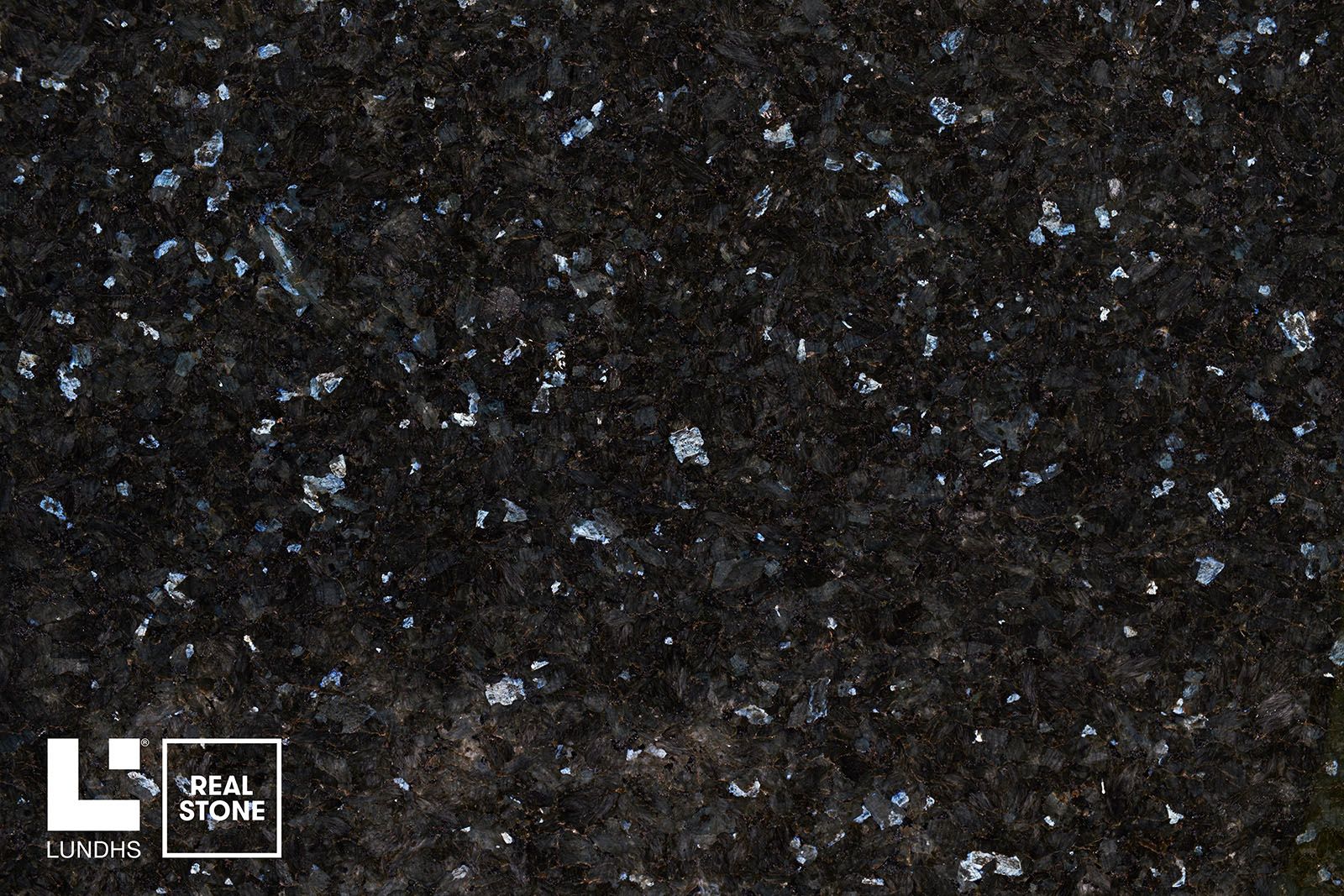 Lundhs Real Stone Blue Polished Scan Granitt benkeplate